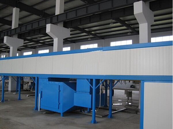 Industrial tunel powder coating oven