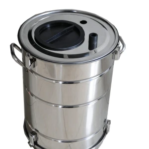 Powder coating hopper container