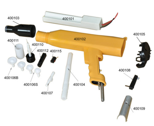 KCI spray gun replacement spare parts