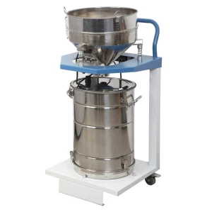 Powder coating sieving machine