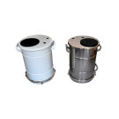 Powder coating barrel hopper
