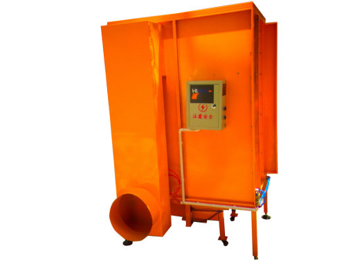 Recycle system for powder spray booth