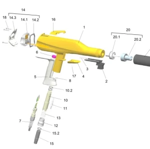 pulver pistole Ersatzteile