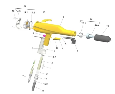 pulver pistole Ersatzteile