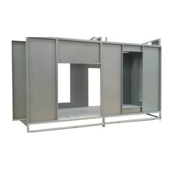 Coating booth for powder application