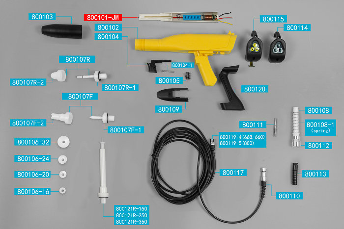 colo-08 JM powder spray gun 