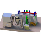Automatický stroj Mono Cyclone Spray Booth