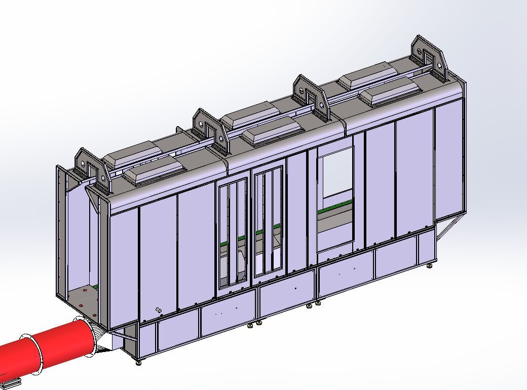 stainless steel automatic spray booth