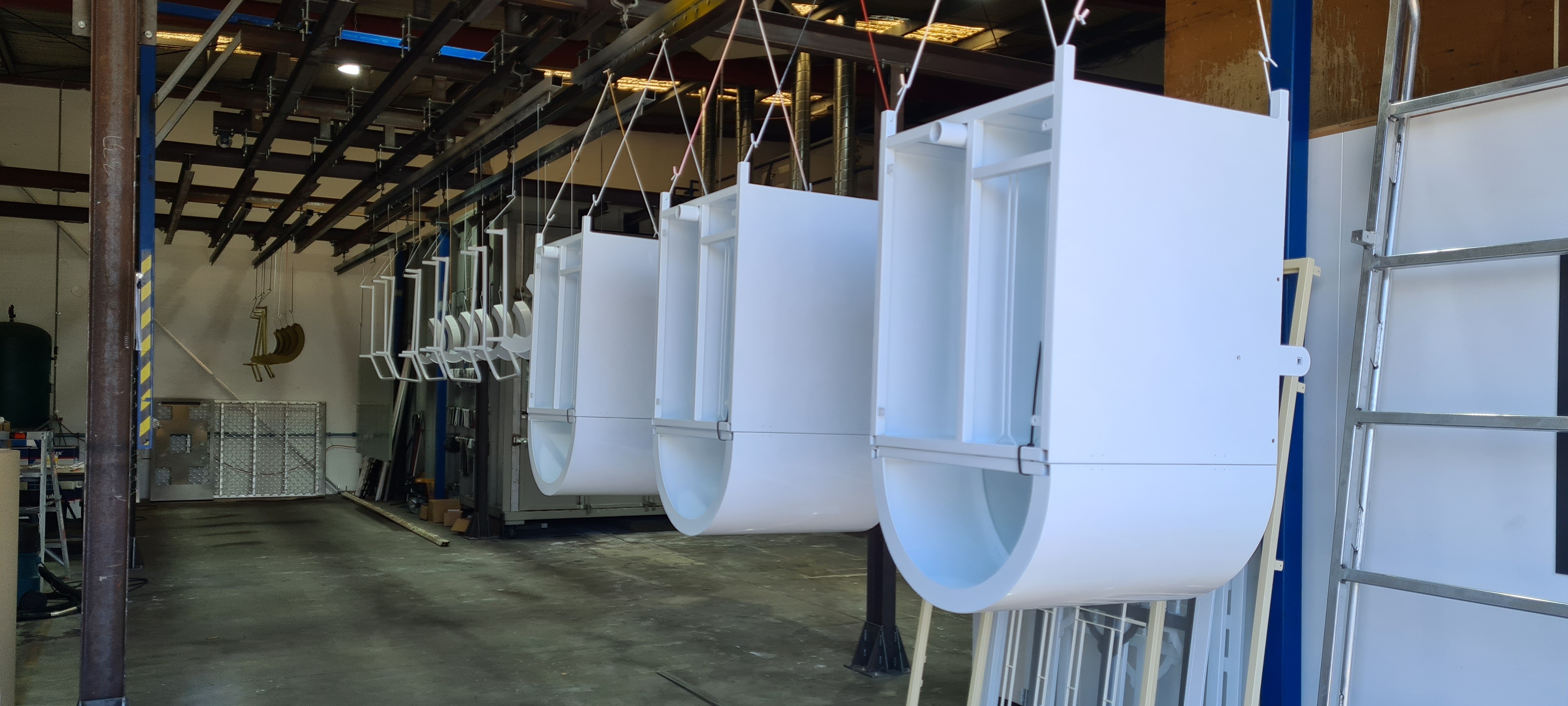 COLO powder coating machine in Croatia
