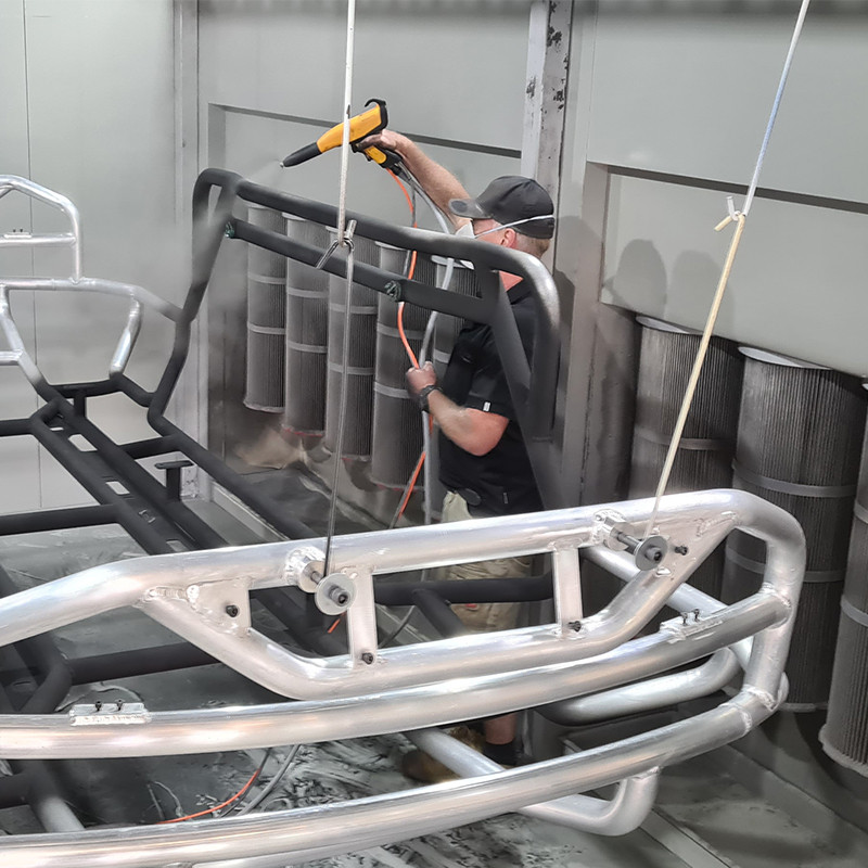 COLO powder coating machine in Croatia