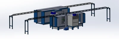 komplett Pulverbeschichtungsanlage