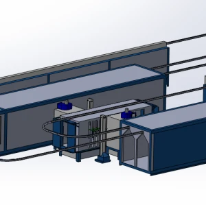 Automatische Pulverbeschichtungs linie