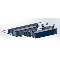 Automatische Pulverbeschichtungs linie