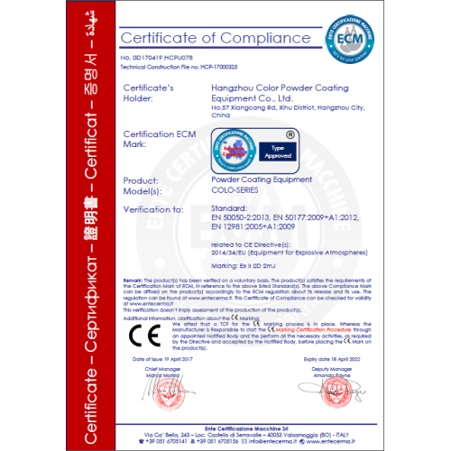 Certification of Compliance