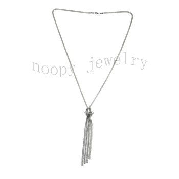 fashion snake chain knited tassels necklace