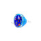 wholesale blue sapphire mens ring
