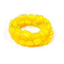 fashion yellow acryl beads juicy couture bracelet