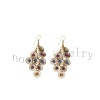 hot sale multi color stone alloy earring