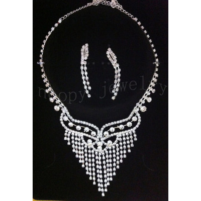 hot sale diamond wedding jewelry set