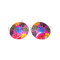 hot sale small colourful flower shell earring