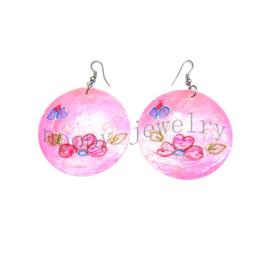 hot sale  pink shell earring