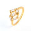 Fashion  18K Gold Plated Imitate Jewelry  Zircon Diamond Rings For Women