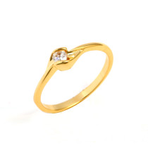 Wholesale Ladies Finger Rings 18K Gold Plated Weding Ring