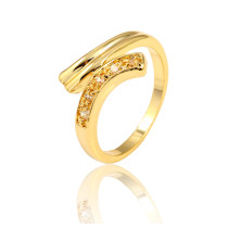 J0517 Gold Plated Zircon Rings