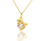 D0097 Fashion Womens Jewelry Gold Plated Crystal Zircon Diamond  Necklace Pendants