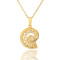D0112 Fashion Womens Jewelry Gold Plated Crystal Zircon Diamond  Necklace Pendants