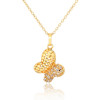 D0270 Fashion Womens Jewelry Gold Plated Crystal Zircon Diamond  Necklace Pendants
