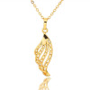 D0343 Fashion Womens Jewelry Gold Plated Crystal Zircon Diamond  Necklace Pendants