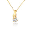 D0448 Fashion Womens Jewelry Gold Plated Crystal Zircon Diamond  Necklace Pendants