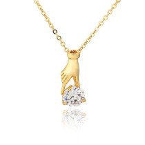 D0448 Fashion Womens Jewelry Gold Plated Crystal Zircon Diamond  Necklace Pendants