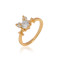 J0180 18K Gold Plated Diamond Jewelry Finger Rings