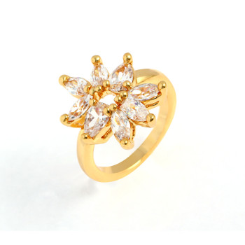 J0362 Imitate Jewelry Gold Plated Rings With Zircon Diamond