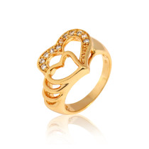 J0579 Imitate Jewelry Gold Plated Rings With Zircon Diamond