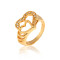 J0579 Imitate Jewelry Gold Plated Rings With Zircon Diamond