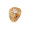 J0612 Imitate Jewelry Gold Plated Rings With Zircon Diamond