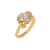 J0933 Imitate Jewelry Gold Plated Rings With Zircon Diamond