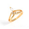 Ku Niu J1098 18K Gold Plated Diamond Jewelry Finger Rings
