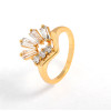 J1160 Imitate Jewelry Gold Plated Rings With Zircon Diamond