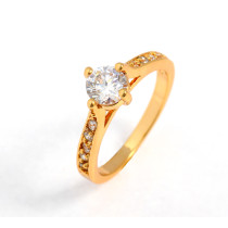 Ku Niu J1174 18K Gold Plated Diamond Jewelry Finger Rings
