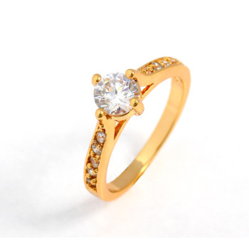 Ku Niu J1174 18K Gold Plated Diamond Jewelry Finger Rings