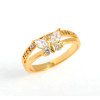 Ku Niu J1231 18K Gold Plated Diamond Jewelry Finger Rings