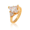 Ku Niu J1241 18K Gold Plated Diamond Jewelry Finger Rings