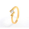 Ku Niu J1290 18K Gold Plated Diamond Jewelry Finger Rings