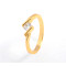Ku Niu J1290 18K Gold Plated Diamond Jewelry Finger Rings