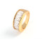 J1261 Zircon Ring, 18K Gold Plated Rings,Environmental Copper Jewelry