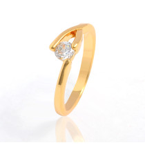 Ku Niu J1296 18K Gold Plated Diamond Jewelry Finger Rings